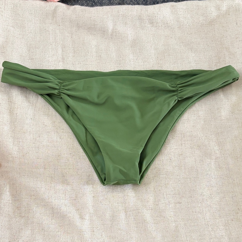 Monday Swimwear Olive Green Bikini Bottom -L